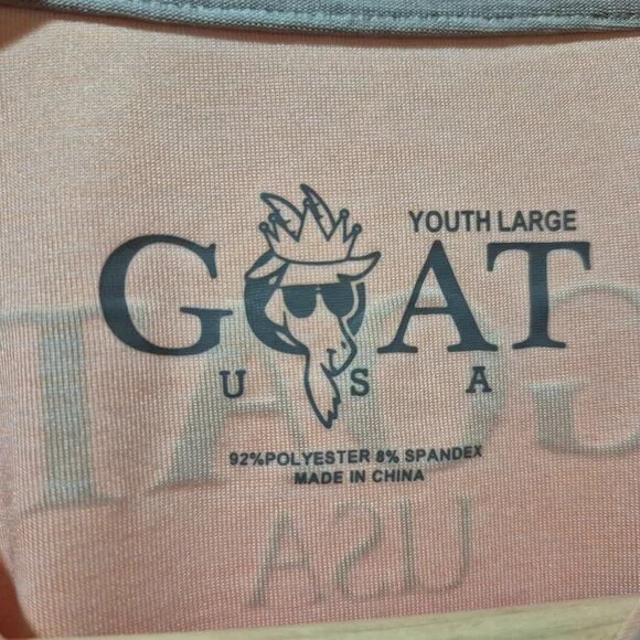 GOAT USA - Kids GOAT Athletic T-Shirt - Orange - Size Youth Large - EUC - Picture 2 of 4